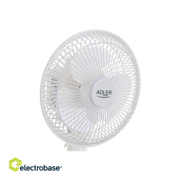 AD 7301 | Adler | Table Fan | White | Diameter 15 cm | Number of speeds 2 | 30 W | No paveikslėlis 5