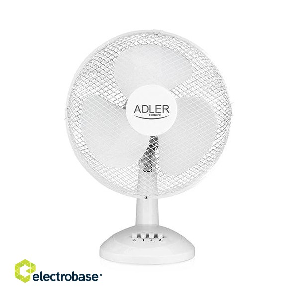 Adler | AD 7304 | Desk Fan | White | Diameter 40 cm | Number of speeds 3 | Oscillation | 45 W | No image 8