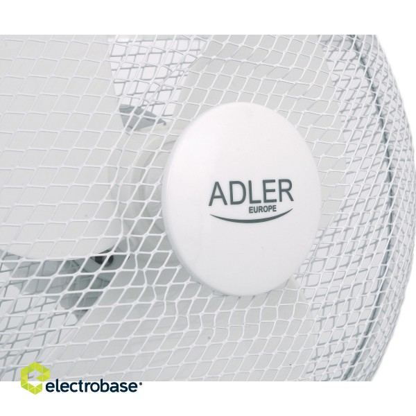 Adler | AD 7303 | Desk Fan | White | Diameter 30 cm | Number of speeds 3 | Oscillation | 80 W | No image 6