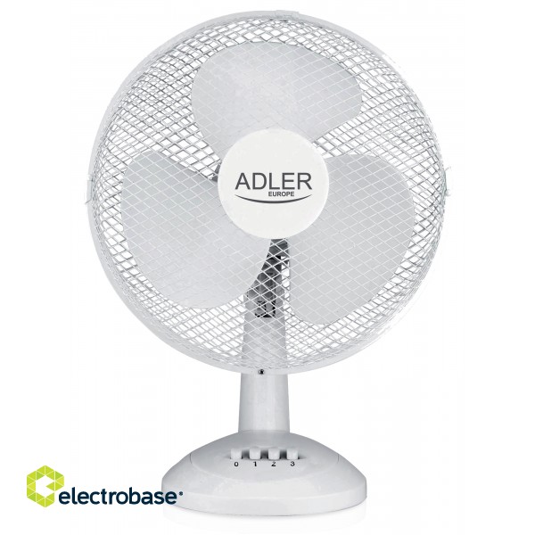 Adler | AD 7304 | Desk Fan | White | Diameter 40 cm | Number of speeds 3 | Oscillation | 45 W | No image 10