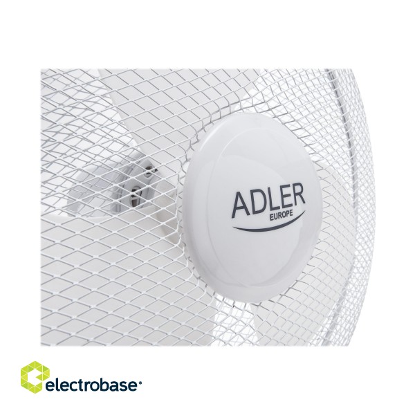Adler | AD 7304 | Desk Fan | White | Diameter 40 cm | Number of speeds 3 | Oscillation | 45 W | No image 5