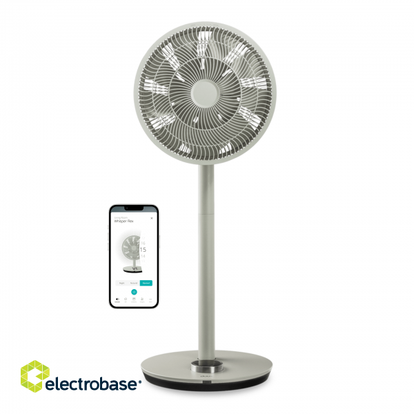 Duux | Fan | Whisper Flex Smart | Stand Fan | Sage | Diameter 34 cm | Number of speeds 26 | Oscillation | 3-29 W | Yes image 1