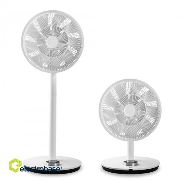 Duux | Smart Fan | Whisper Flex | Stand Fan | White | Diameter 34 cm | Number of speeds 26 | Oscillation | 3-27 W | Yes | Timer image 2