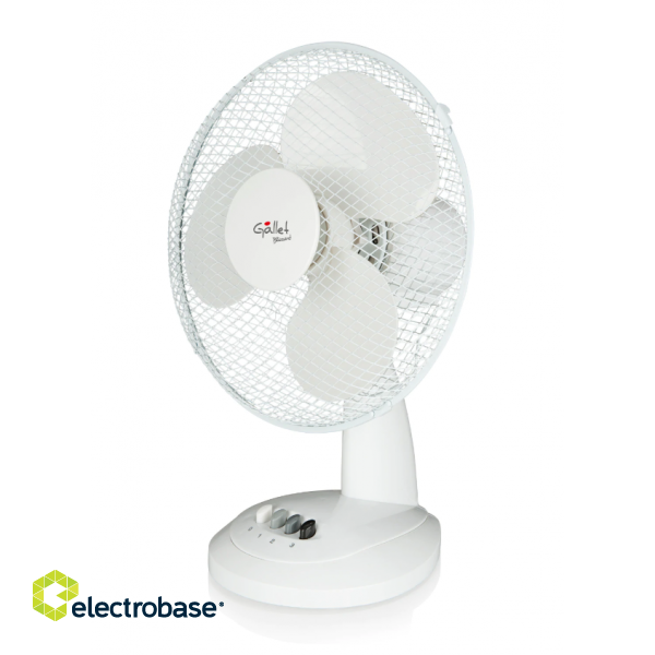 Gallet | VEN12 | Desk Fan | White | Diameter 30 cm | Number of speeds 3 | Oscillation | 35 W | No image 1