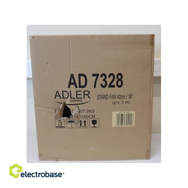 SALE OUT.  Adler AD 7328 Fan 40cm/16" - stand with remote control image 6