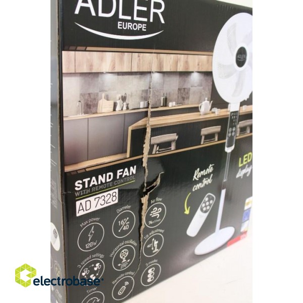 SALE OUT.  Adler AD 7328 Fan 40cm/16" - stand with remote control image 8