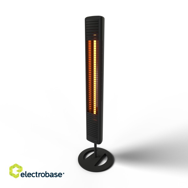 Mill | Outdoor Heater | OH2000ULGPFLOOR | Patio heater | 2000 W | Number of power levels | Suitable for rooms up to  m³ | Suitable for rooms up to  m² | Black | IP65 image 1