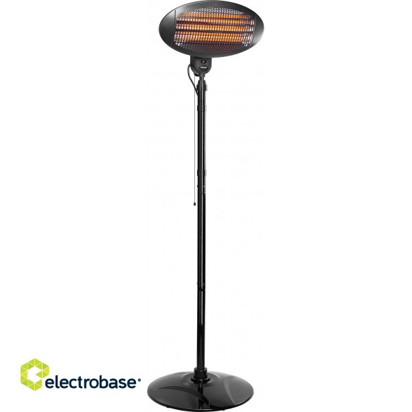 Tristar | Heater | KA-5287 | Patio heater | 2000 W | Number of power levels 3 | Suitable for rooms up to 20 m² | Black | IPX4 image 1
