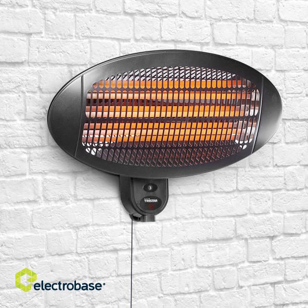 Tristar | Heater | KA-5287 | Patio heater | 2000 W | Number of power levels 3 | Suitable for rooms up to 20 m² | Black | IPX4 фото 4