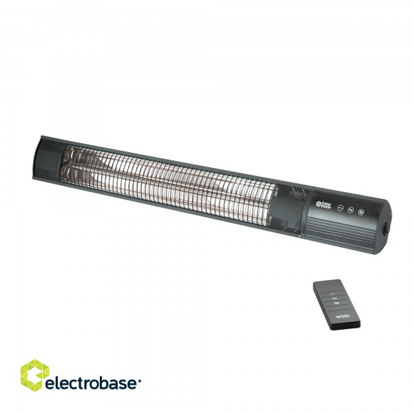 TunaBone | Electric Wall mounted Infrared Patio Heater | TB2580W-01 | Patio heater | 2500 W | Number of power levels 3 | Suitable for rooms up to 25 m² | Black | IP55 image 2