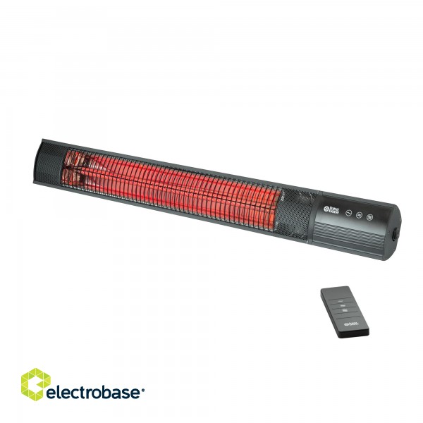 TunaBone | Electric Wall mounted Infrared Patio Heater | TB2580W-01 | Patio heater | 2500 W | Number of power levels 3 | Suitable for rooms up to 25 m² | Black | IP55 фото 3