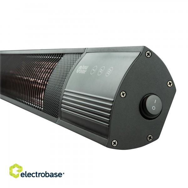 TunaBone | Electric Wall mounted Infrared Patio Heater | TB2580W-01 | Patio heater | 2500 W | Number of power levels 3 | Suitable for rooms up to 25 m² | Black | IP55 фото 4