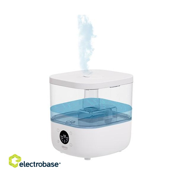 Camry | CR 7973w | Humidifier | 23 W | Water tank capacity 5 L | Suitable for rooms up to 35 m² | Ultrasonic | Humidification capacity 100-260 ml/hr | White paveikslėlis 8