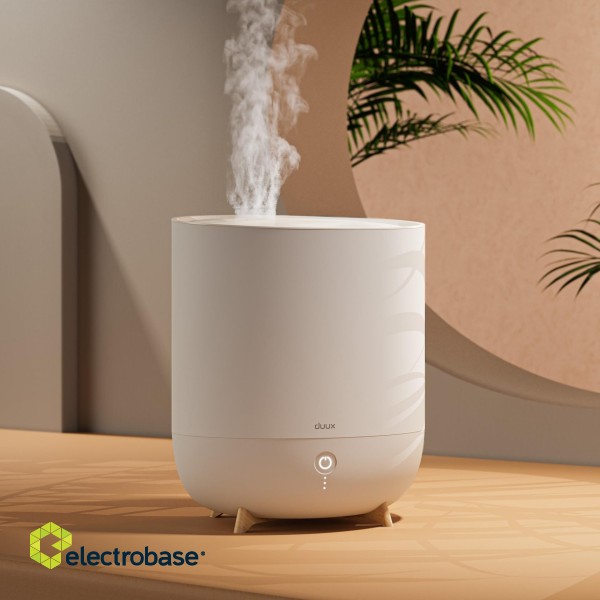 Duux | Smart Humidifier | Neo | Water tank capacity 5 L | Suitable for rooms up to 50 m² | Ultrasonic | Humidification capacity 500 ml/hr | Greige image 9