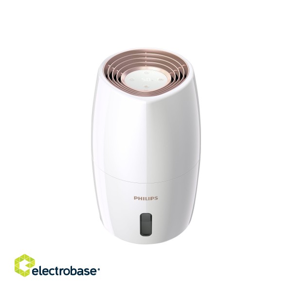 Philips | HU2716/10 | Humidifier | 17 W | Water tank capacity 2 L | Suitable for rooms up to 32 m² | NanoCloud evaporation | Humidification capacity 200 ml/hr | White image 6