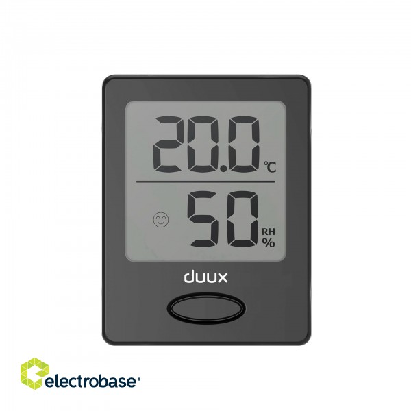 Duux | Black | LCD display | Hygrometer + Thermometer | Sense фото 3