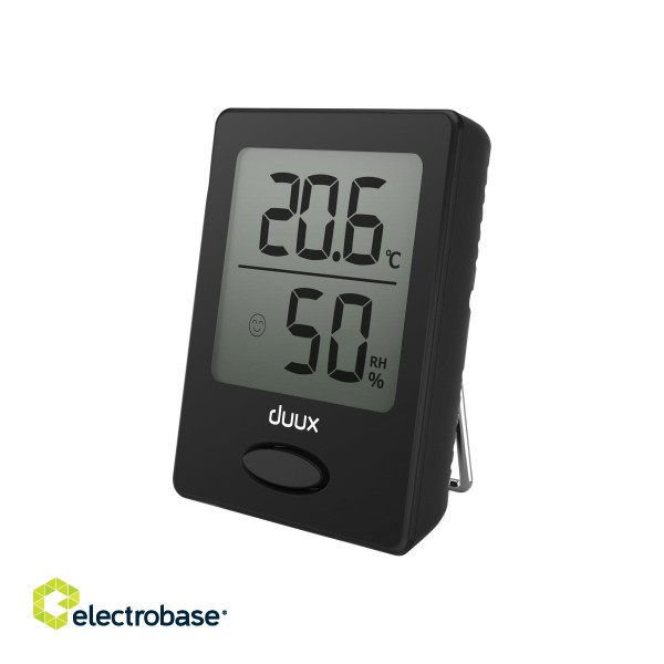 Duux | Sense | Black | LCD display | Hygrometer + Thermometer paveikslėlis 2