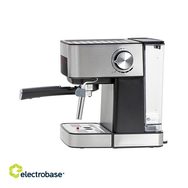 Camry | Espresso and Cappuccino Coffee Machine | CR 4410 | Pump pressure 15 bar | Built-in milk frother | Semi-automatic | 850 W | Black/Stainless steel image 3