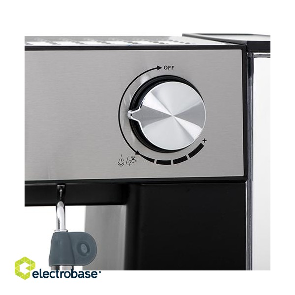 Camry | Espresso and Cappuccino Coffee Machine | CR 4410 | Pump pressure 15 bar | Built-in milk frother | Semi-automatic | 850 W | Black/Stainless steel paveikslėlis 6