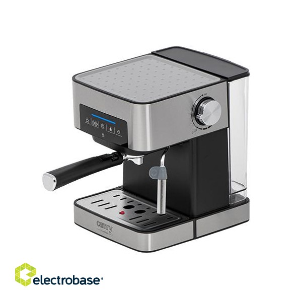 Camry | Espresso and Cappuccino Coffee Machine | CR 4410 | Pump pressure 15 bar | Built-in milk frother | Semi-automatic | 850 W | Black/Stainless steel image 1