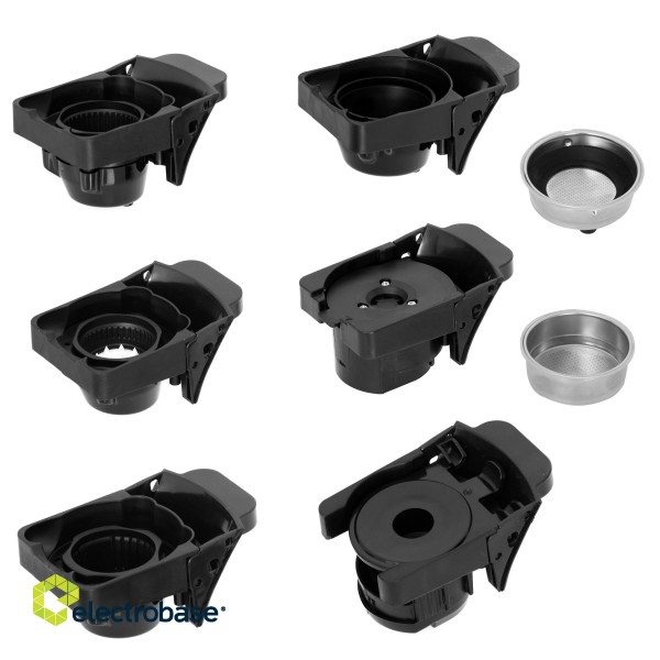 Camry | Multi-capsule Espresso machine | CR 4414 | Pump pressure 19 bar | Ground/Capsule | 1450 W | White/Black image 4