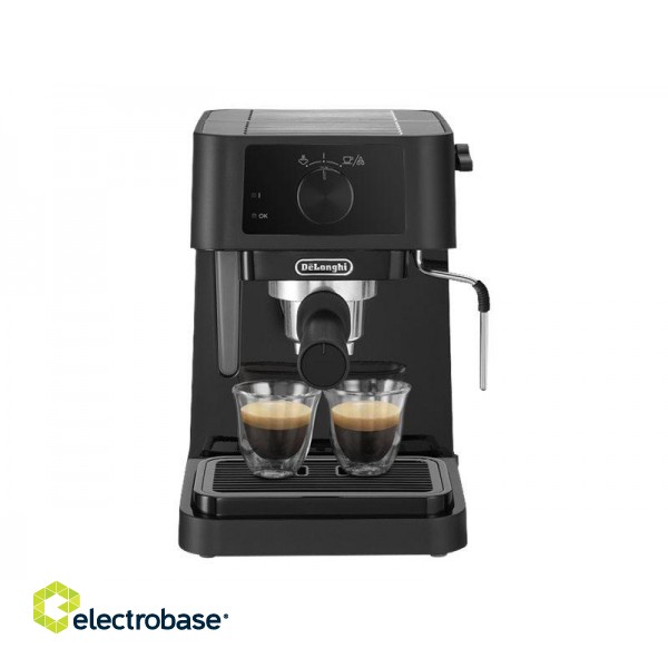Delonghi | Coffee Maker | EC230 | Pump pressure 15 bar | Built-in milk frother | Semi-automatic | 360° rotational base No | 1100 W | Black image 1