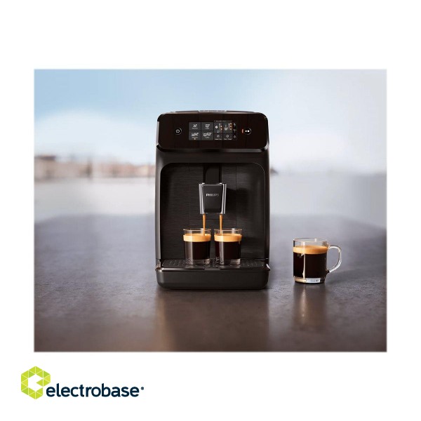 Philips | Coffee maker Series 1200 | EP1200/00 | Pump pressure 15 bar | Automatic | 1500 W | Black image 6