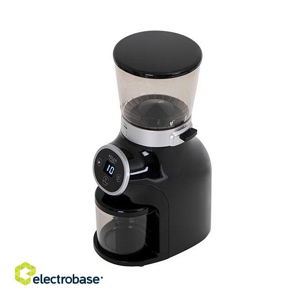 Adler | Coffee Grinder | AD 4450 Burr | 300 W | Coffee beans capacity 300 g | Number of cups 1-10 pc(s) | Black image 2