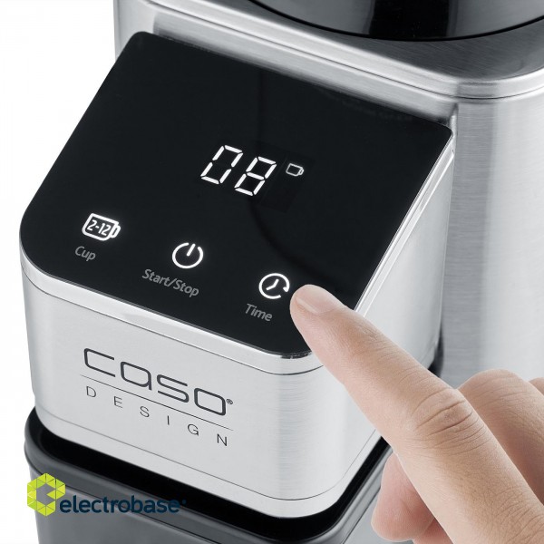 Caso Coffee Grinder | Barista Chef Inox | 150 W | Coffee beans capacity 250 g | Number of cups 12 pc(s) | Stainless Steel paveikslėlis 5