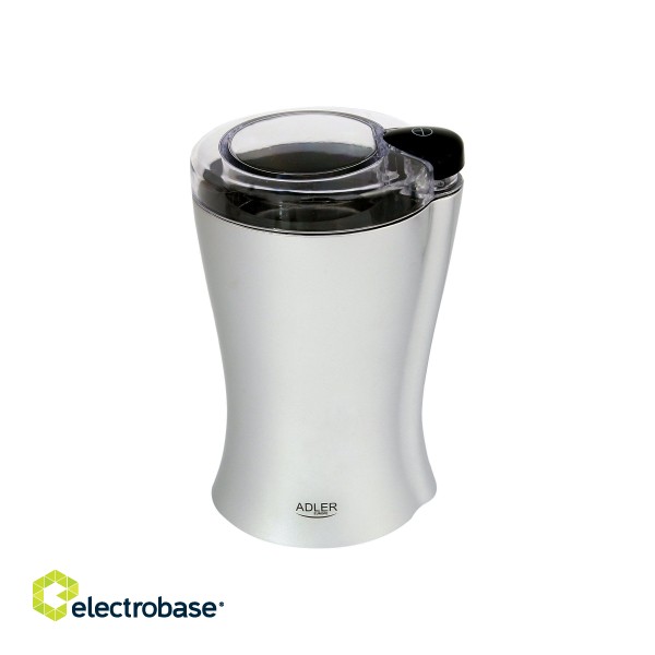 Coffee Grinder Adler | AD 443 | 150 W | Coffee beans capacity 70 g | Number of cups 8 pc(s) | Stainless steel image 3