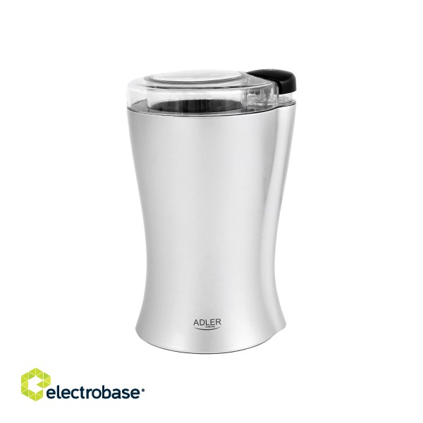 Coffee Grinder Adler | AD 443 | 150 W | Coffee beans capacity 70 g | Number of cups 8 pc(s) | Stainless steel image 4