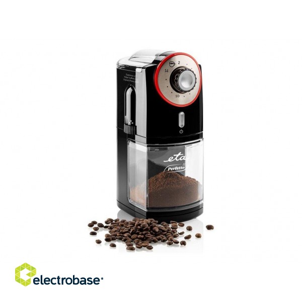 ETA | Grinder | Perfetto ETA006890000 | 100 W | Coffee beans capacity 200 g | Lid safety switch | Number of cups Up to 14 pc(s) | Black image 3
