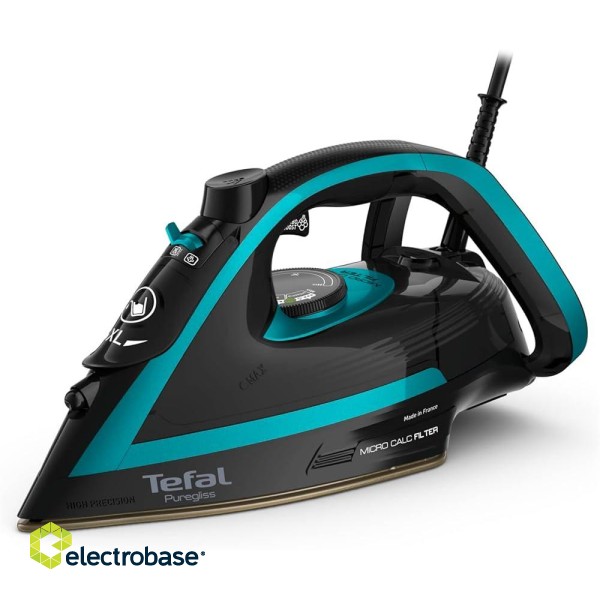 TEFAL | Iron | FV8066E0 | Steam Iron | 3000 W | Water tank capacity 270 ml | Continuous steam 50 g/min | Steam boost performance 280 g/min | Black/Blue image 1