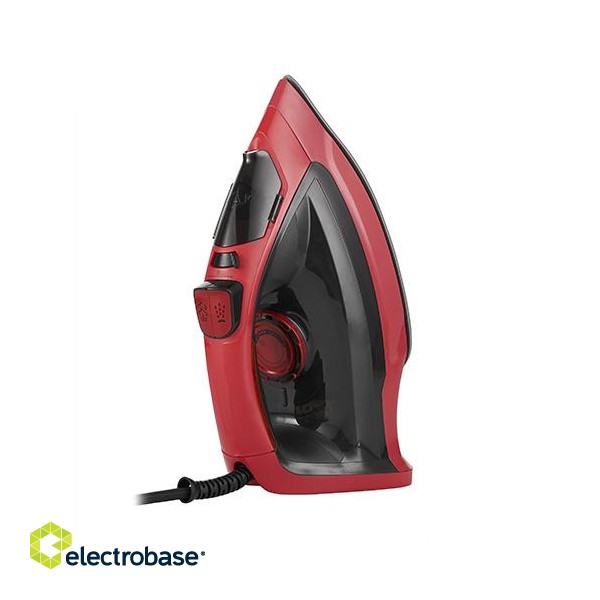 Mesko | Iron | MS 5031 | Steam Iron | 2400 W | Water tank capacity  ml | Continuous steam 40 g/min | Steam boost performance 70 g/min | Red/Black image 2