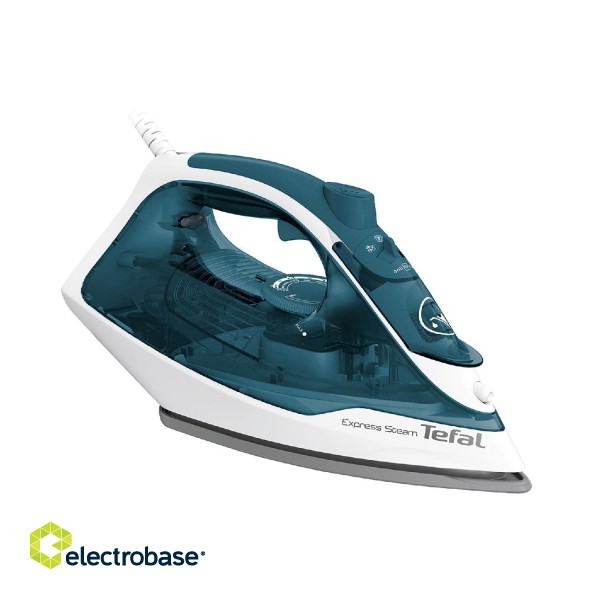 TEFAL | FV2839E0 | Steam Iron | 2400 W | Water tank capacity 270 ml | Continuous steam 40 g/min | Steam boost performance 185 g/min | Blue/White image 1