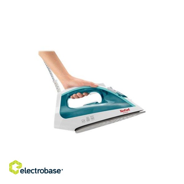 TEFAL | FV1710 | Steam Iron | Steam Iron | 1800 W | Water tank capacity 200 ml | Continuous steam 24 g/min | Steam boost performance 80 g/min | White/Green image 8