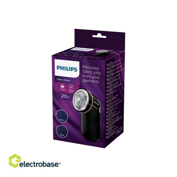 Philips | Fabric Shaver | GC026/80 | Black | Battery powered image 4