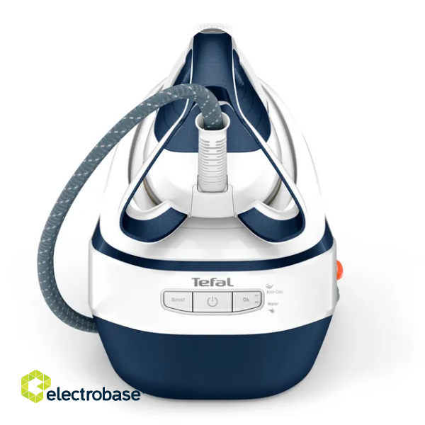 TEFAL | Steam Station Pro Express | GV9712E0 | 3000 W | 1.2 L | 7.7 bar | Auto power off | Vertical steam function | Calc-clean function | White/Blue paveikslėlis 3