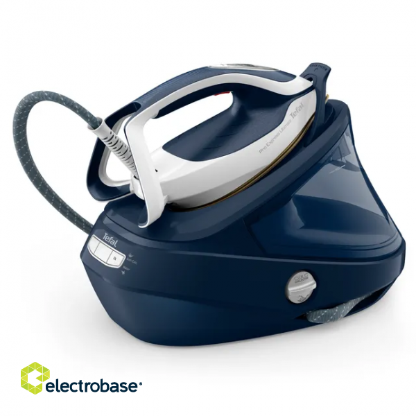 TEFAL | Steam Station Pro Express | GV9720E0 | 3000 W | 1.2 L | 8 bar | Auto power off | Vertical steam function | Calc-clean function | Blue paveikslėlis 1