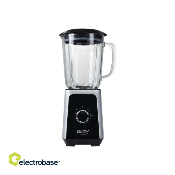 Camry | Blender | CR 4077 | Tabletop | 500 W | Jar material Glass | Jar capacity 1.5 L | Ice crushing | Black/Stainless steel фото 6