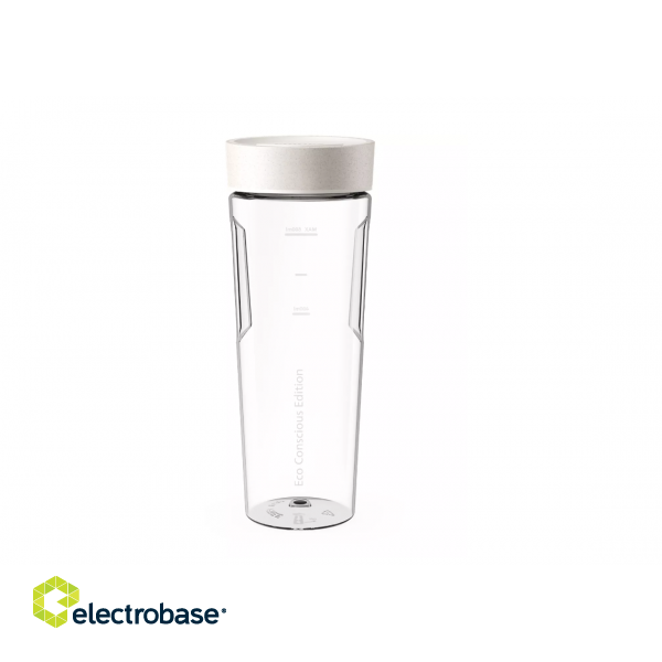 Philips Eco Conscious Edition Blender | HR2500/00 | Tabletop | 350 W | Jar material Glass | Jar capacity 0.6 L | White Matt image 5