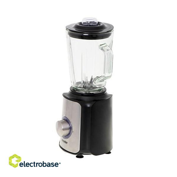 Mesko | Blender | MS 4080 | Tabletop | 600 W | Jar material Glass | Jar capacity 1.5 L | Ice crushing | Black/Silver image 3