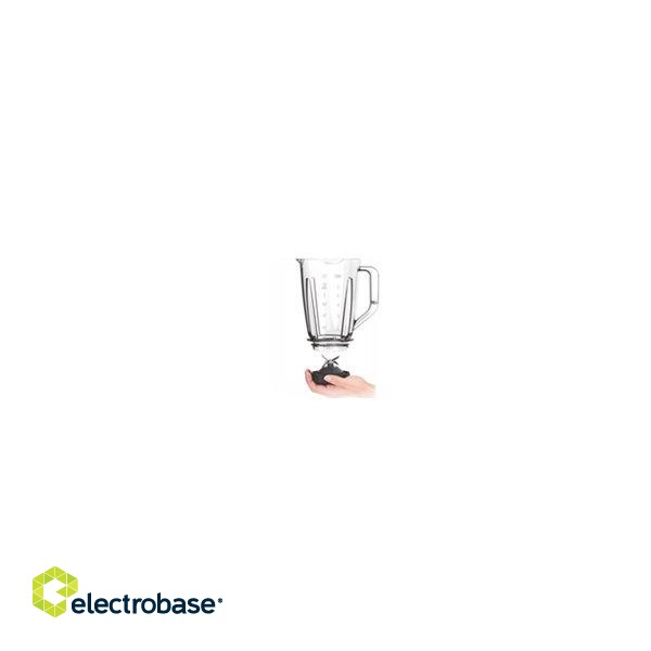 TEFAL | Blender | BL420838 BlendForce | Tabletop | 600 W | Jar material Plastic | Jar capacity 1.25 L | Ice crushing | Black image 8