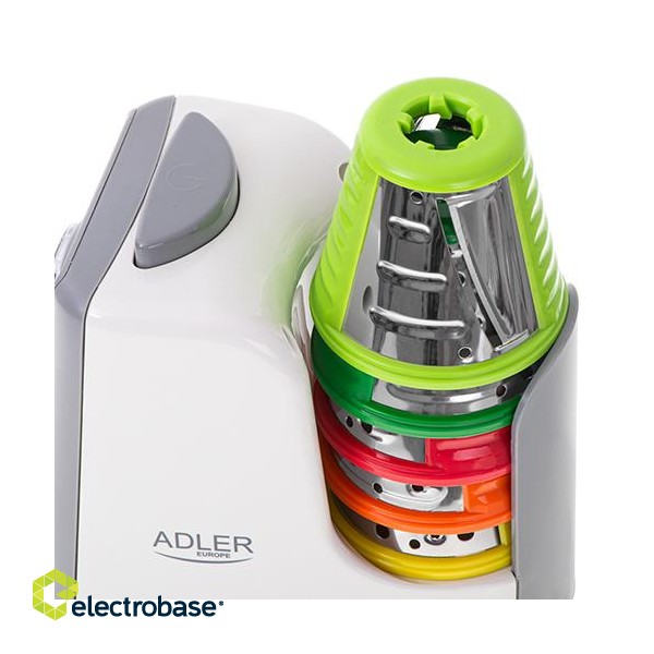 Adler | Vegetable Slicer | AD 4815 | White/Grey | 150 W image 5