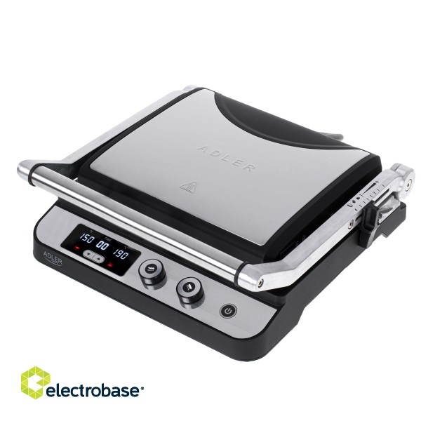 Adler | Electric Grill | AD 3059 | Table | 3000 W | Stainless steel/Black image 1