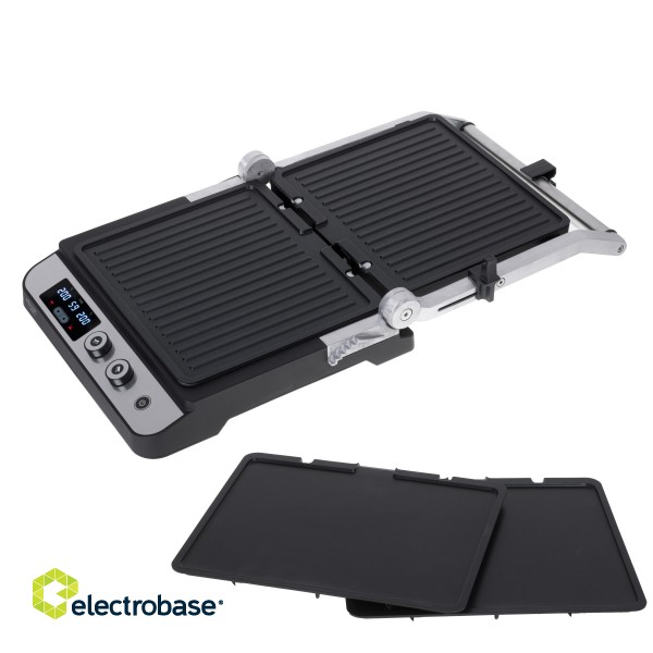 Adler | Electric Grill | AD 3059 | Table | 3000 W | Stainless steel/Black image 3