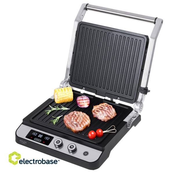 Adler | Electric Grill | AD 3059 | Table | 3000 W | Stainless steel/Black image 4