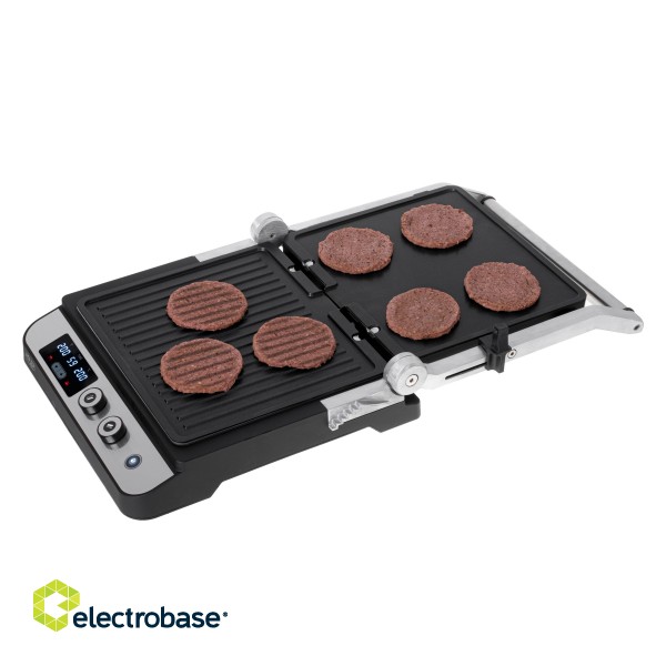 Adler | Electric Grill | AD 3059 | Table | 3000 W | Stainless steel/Black image 9