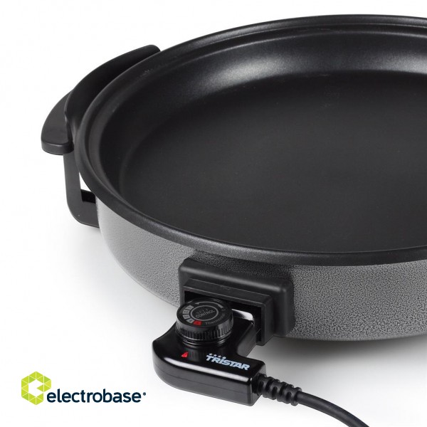Tristar | Multifunctional grill pan | PZ-2964 | Diameter 40 cm | Grill | 1500 W | Lid included | Fixed handle | Black image 5