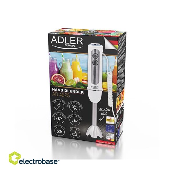 Adler | Hand blender | AD 4625w | Hand Blender | 1500 W | Number of speeds 5 | Turbo mode | White image 6
